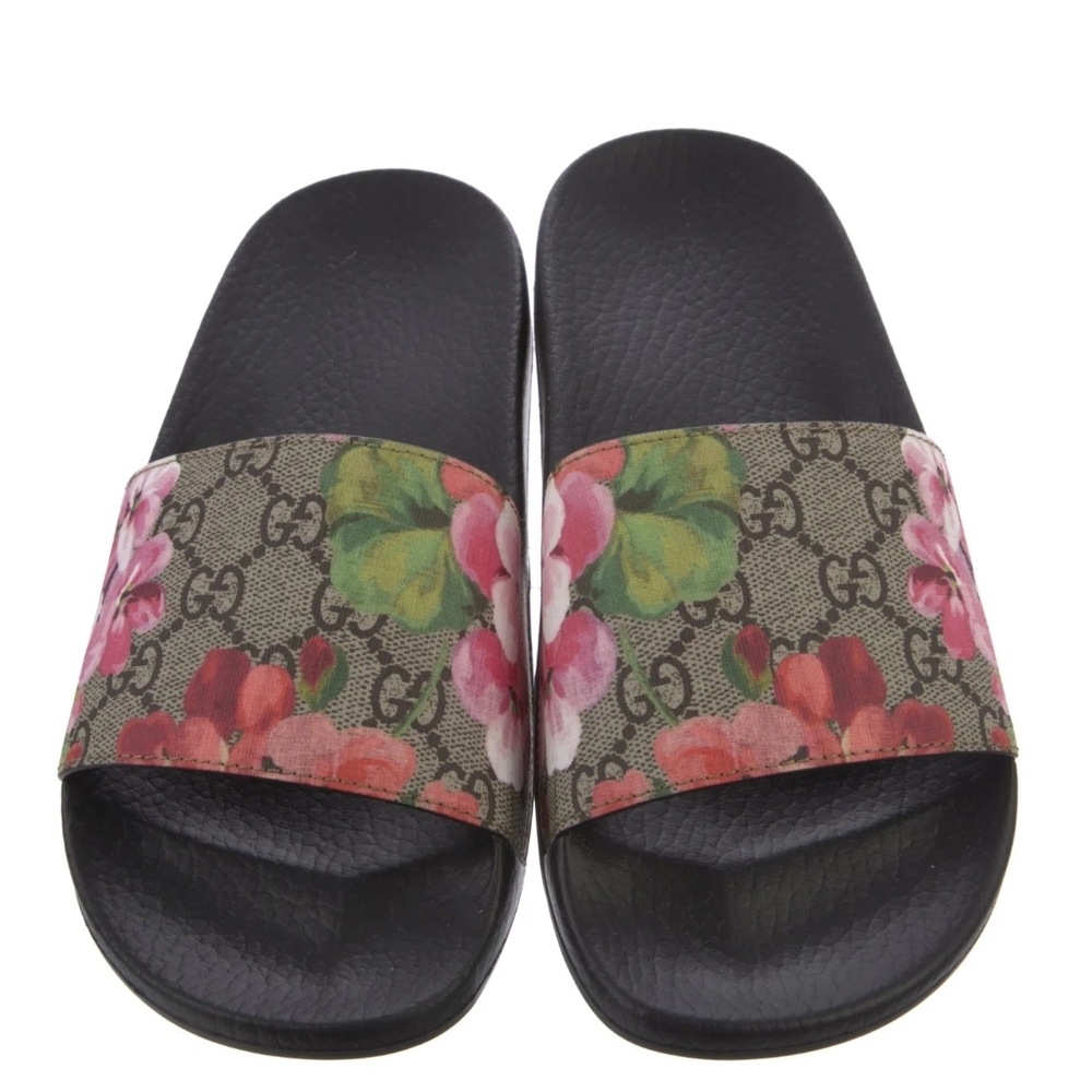 Gucci Women Floral Slide Sandals